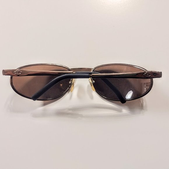 Bronze Finish Fashion Sunglasses ~ Brown Oval Lens ~ Sturdy Metal Frames ~ GVC - Picture 10 of 11